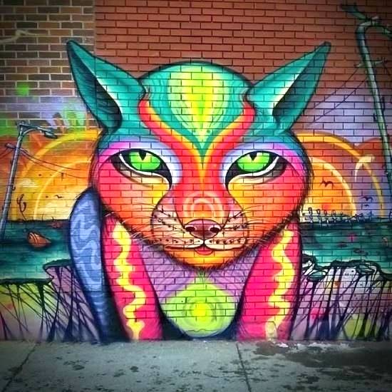 Foreign Cat Mural 1