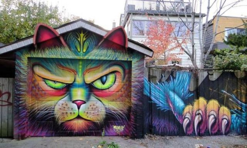 Foreign Cat Mural 3